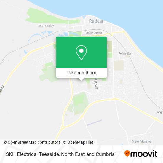 SKH Electrical Teesside map