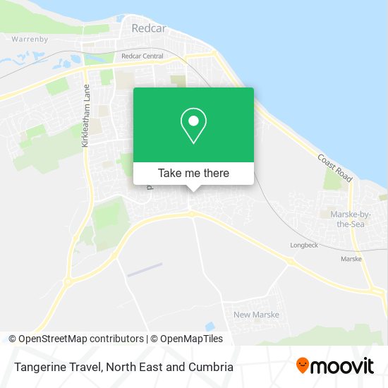 Tangerine Travel map