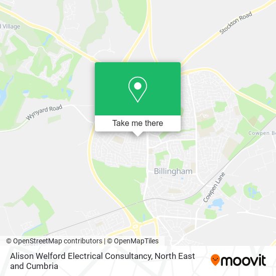 Alison Welford Electrical Consultancy map