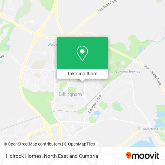 Holrock Homes map