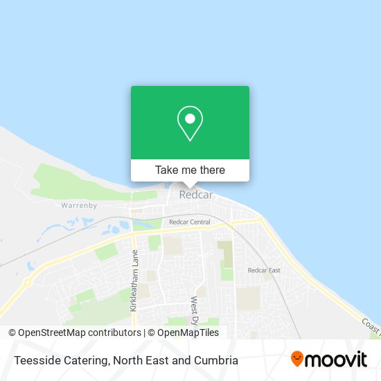 Teesside Catering map