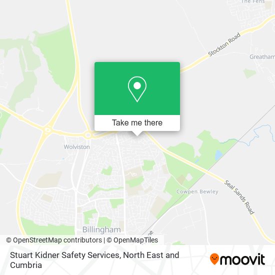 Stuart Kidner Safety Services map