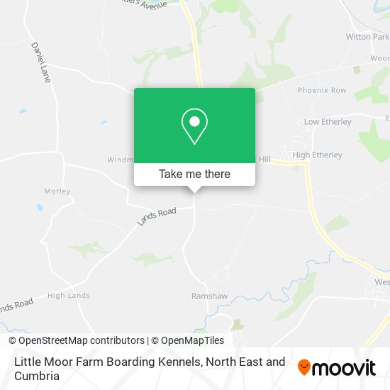 Little Moor Farm Boarding Kennels map