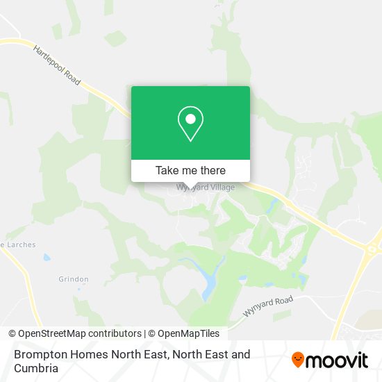 Brompton Homes North East map