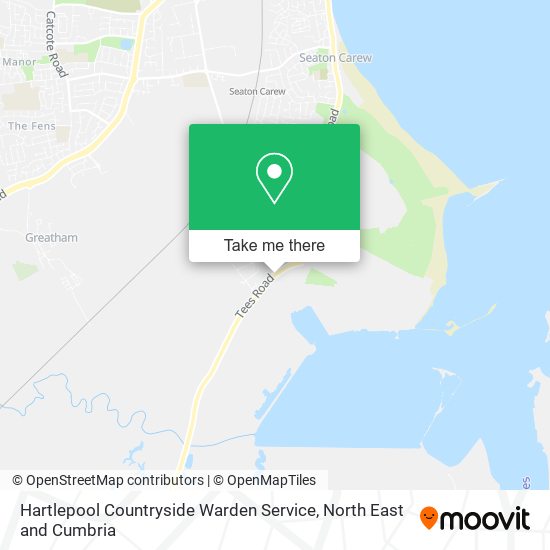 Hartlepool Countryside Warden Service map