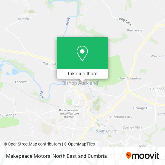 Makepeace Motors map