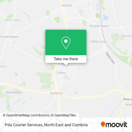 Pda Courier Services map