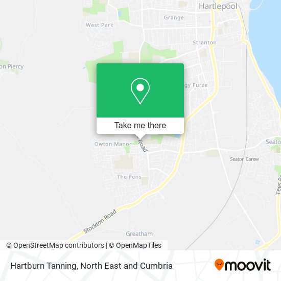 Hartburn Tanning map