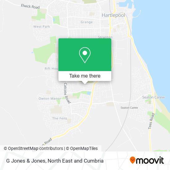 G Jones & Jones map