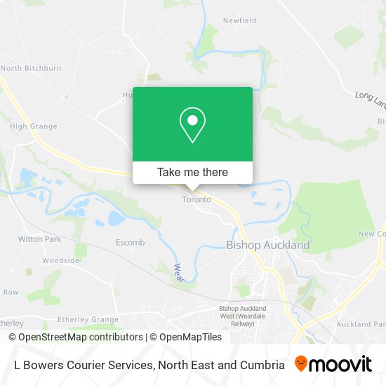 L Bowers Courier Services map