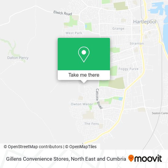 Gillens Convenience Stores map