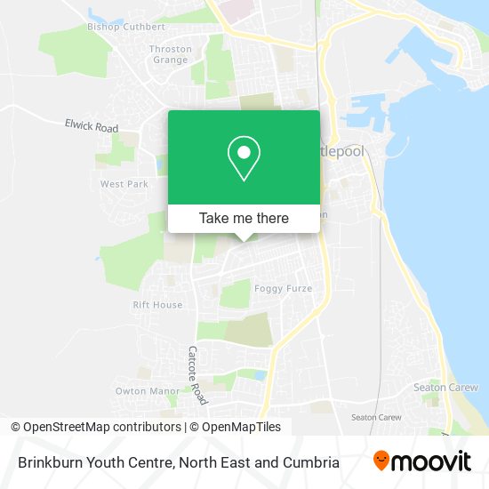 Brinkburn Youth Centre map