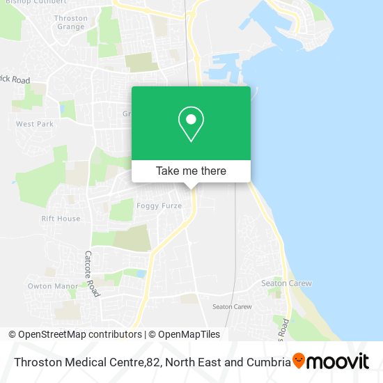 Throston Medical Centre,82 map