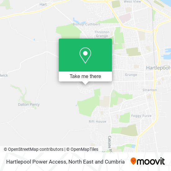 Hartlepool Power Access map