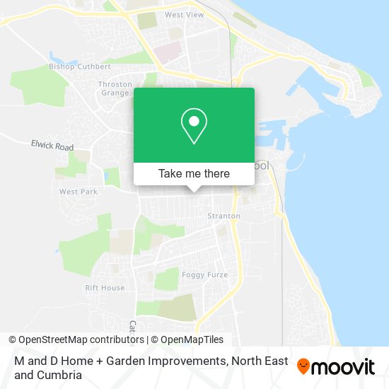 M and D Home + Garden Improvements map