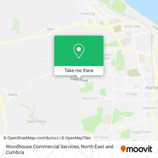 Woodhouse Commercial Services map