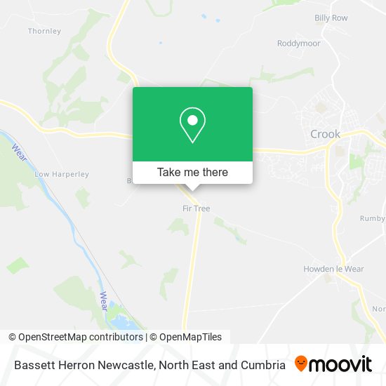 Bassett Herron Newcastle map
