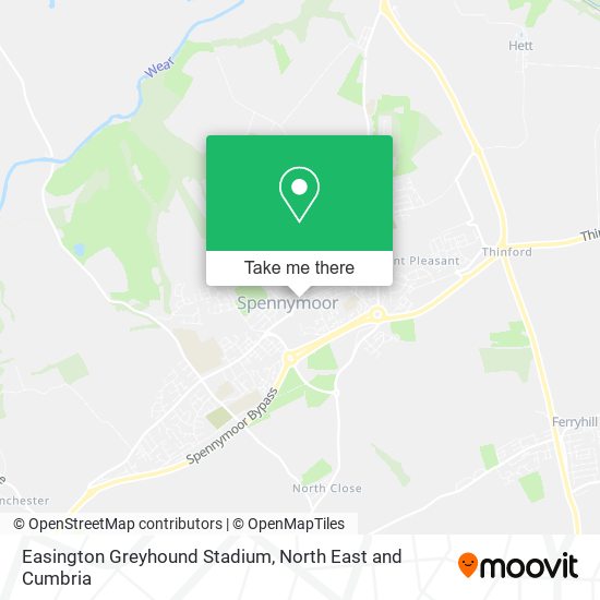 Easington Greyhound Stadium map