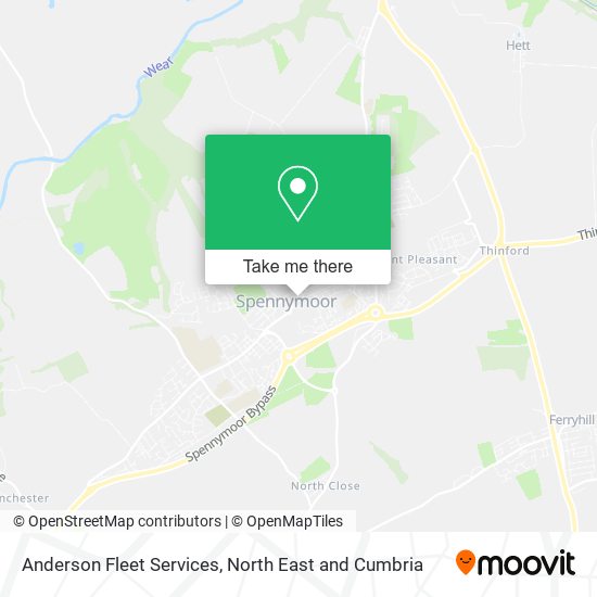 Anderson Fleet Services map