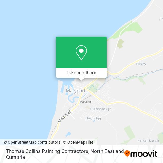 Thomas Collins Painting Contractors map