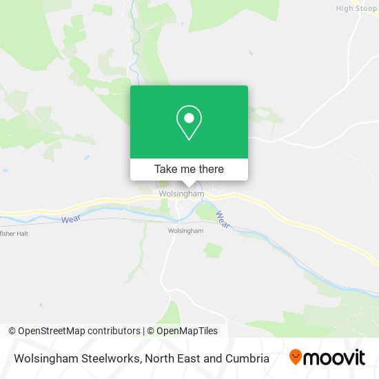 Wolsingham Steelworks map