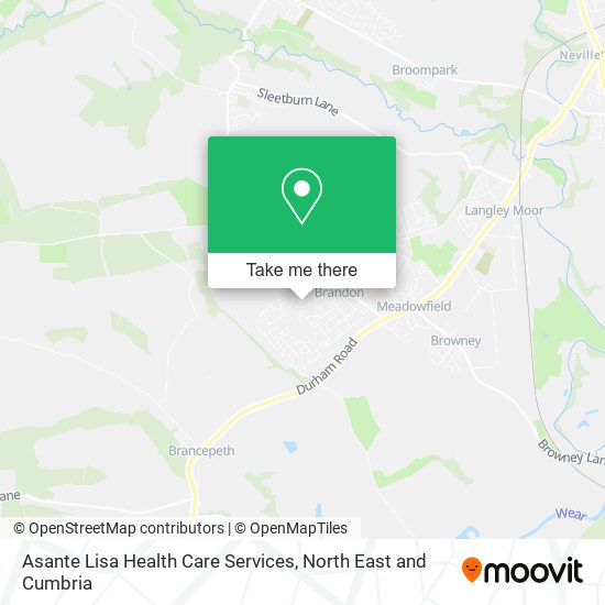 Asante Lisa Health Care Services map