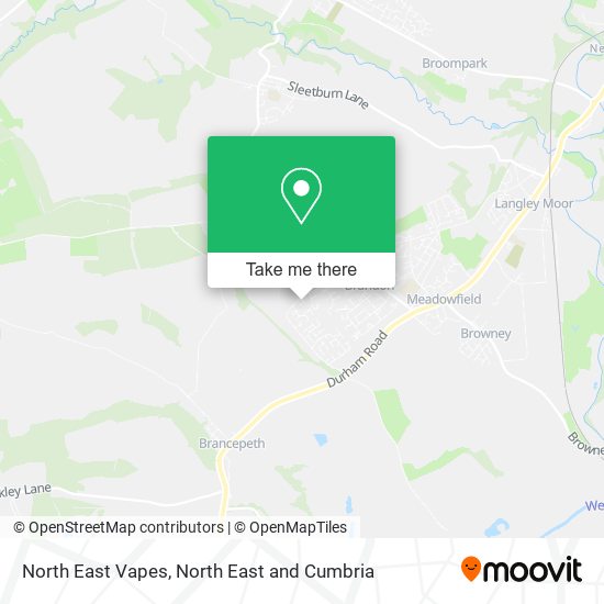 North East Vapes map