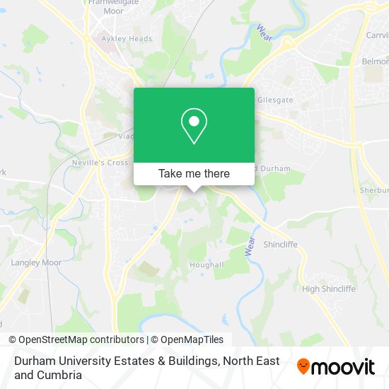 Durham University Estates & Buildings map