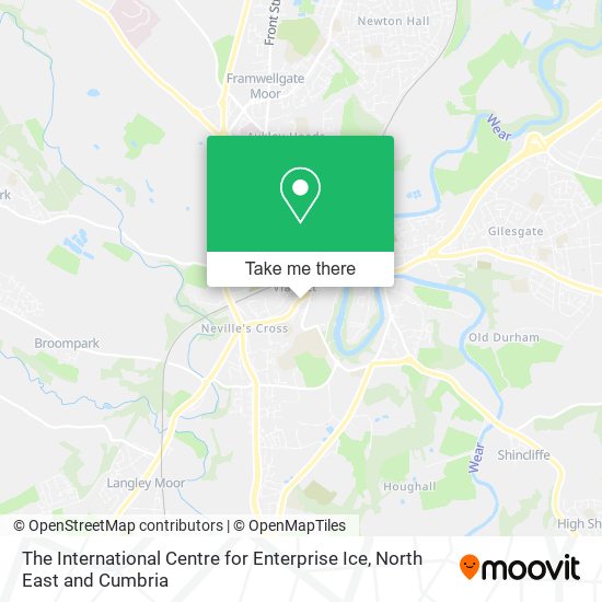 The International Centre for Enterprise Ice map