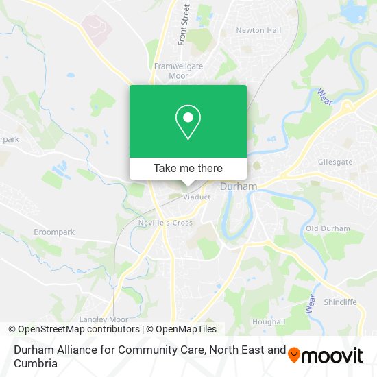 Durham Alliance for Community Care map