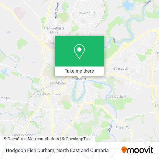 Hodgson Fish Durham map