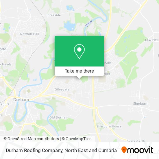 Durham Roofing Company map