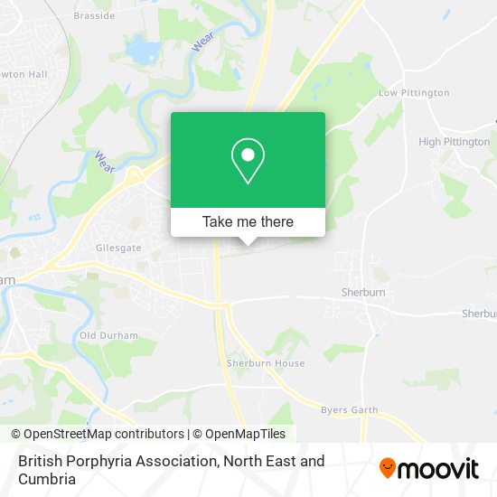 British Porphyria Association map