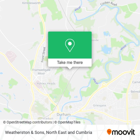 Weatherston & Sons map
