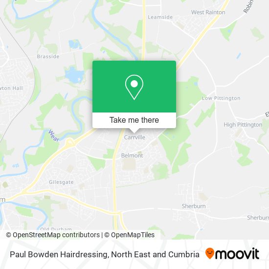 Paul Bowden Hairdressing map