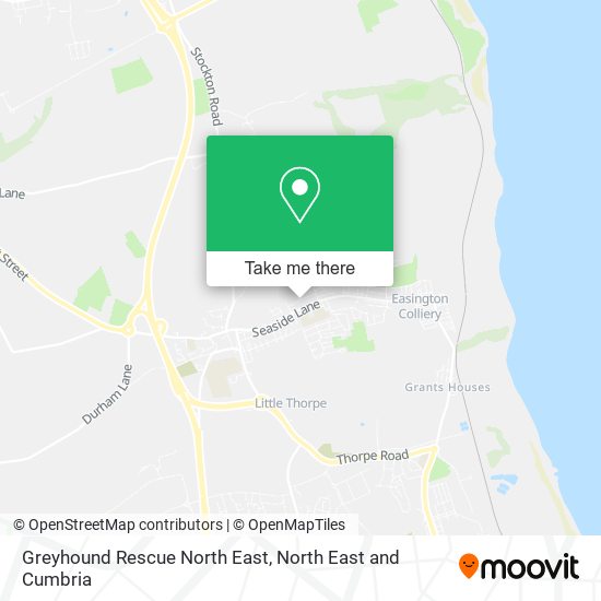 Greyhound Rescue North East map