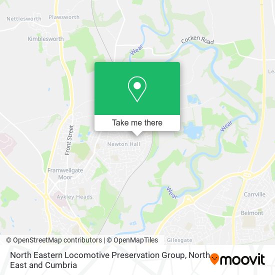 North Eastern Locomotive Preservation Group map