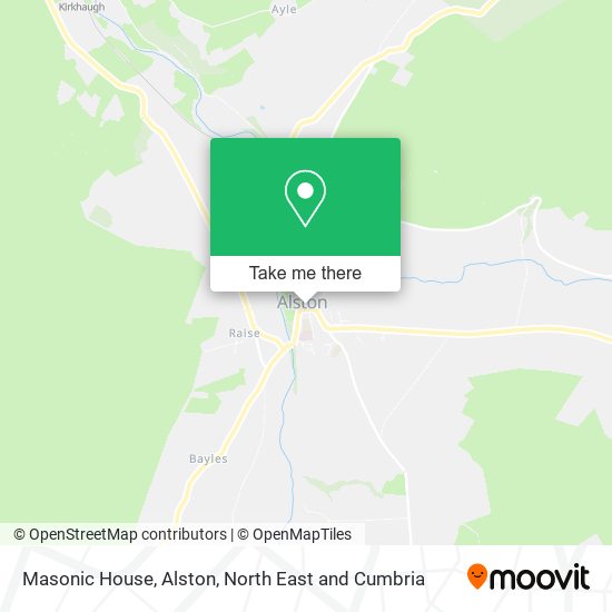 Masonic House, Alston map