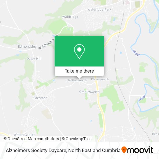 Alzheimers Society Daycare map
