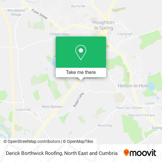Derick Borthwick Roofing map