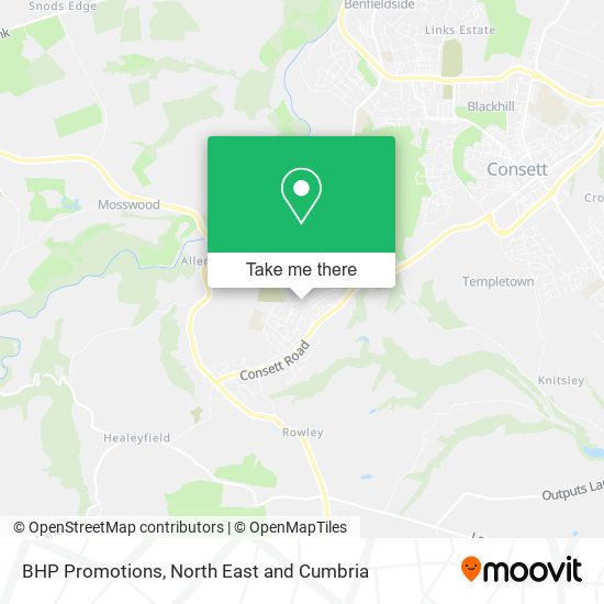 BHP Promotions map