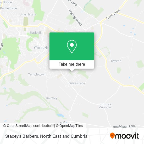 Stacey's Barbers map