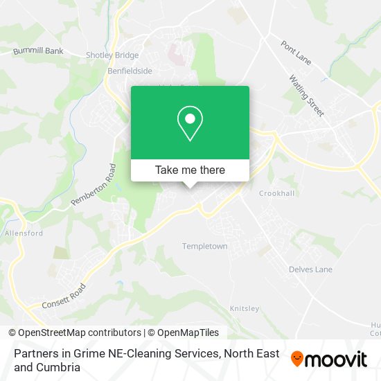 Partners in Grime NE-Cleaning Services map