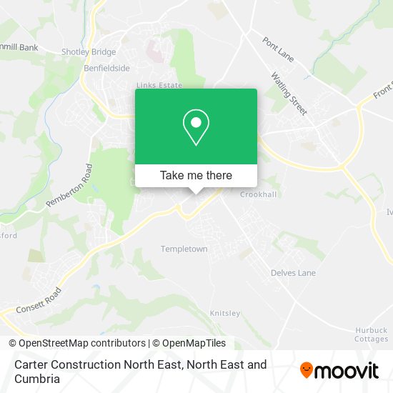 Carter Construction North East map