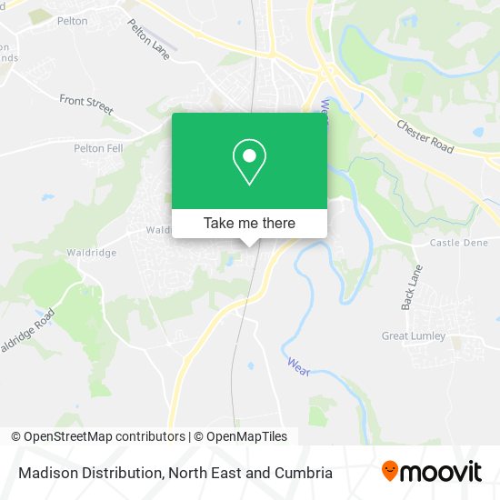 Madison Distribution map