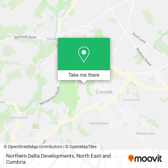 Northern Delta Developments map