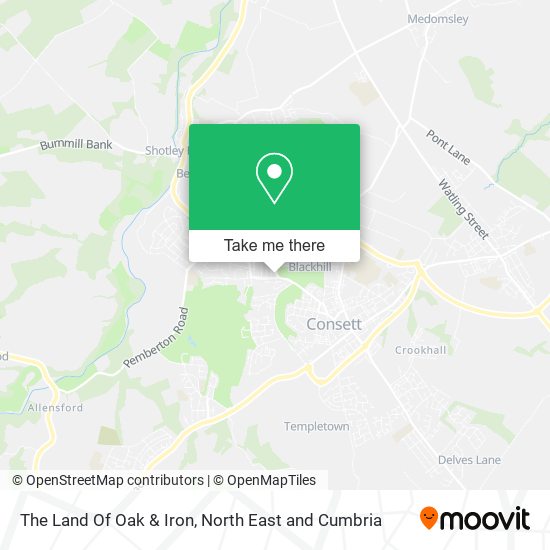 The Land Of Oak & Iron map