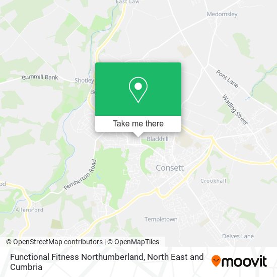 Functional Fitness Northumberland map