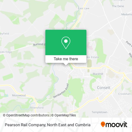 Pearson Rail Company map