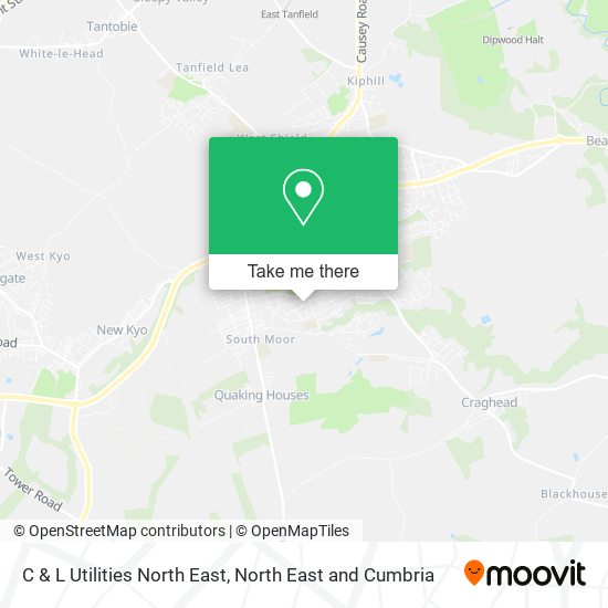 C & L Utilities North East map